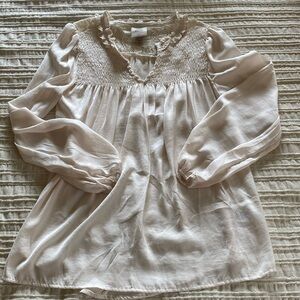 NWOT Knox Rose Ruffle Lace Blouse